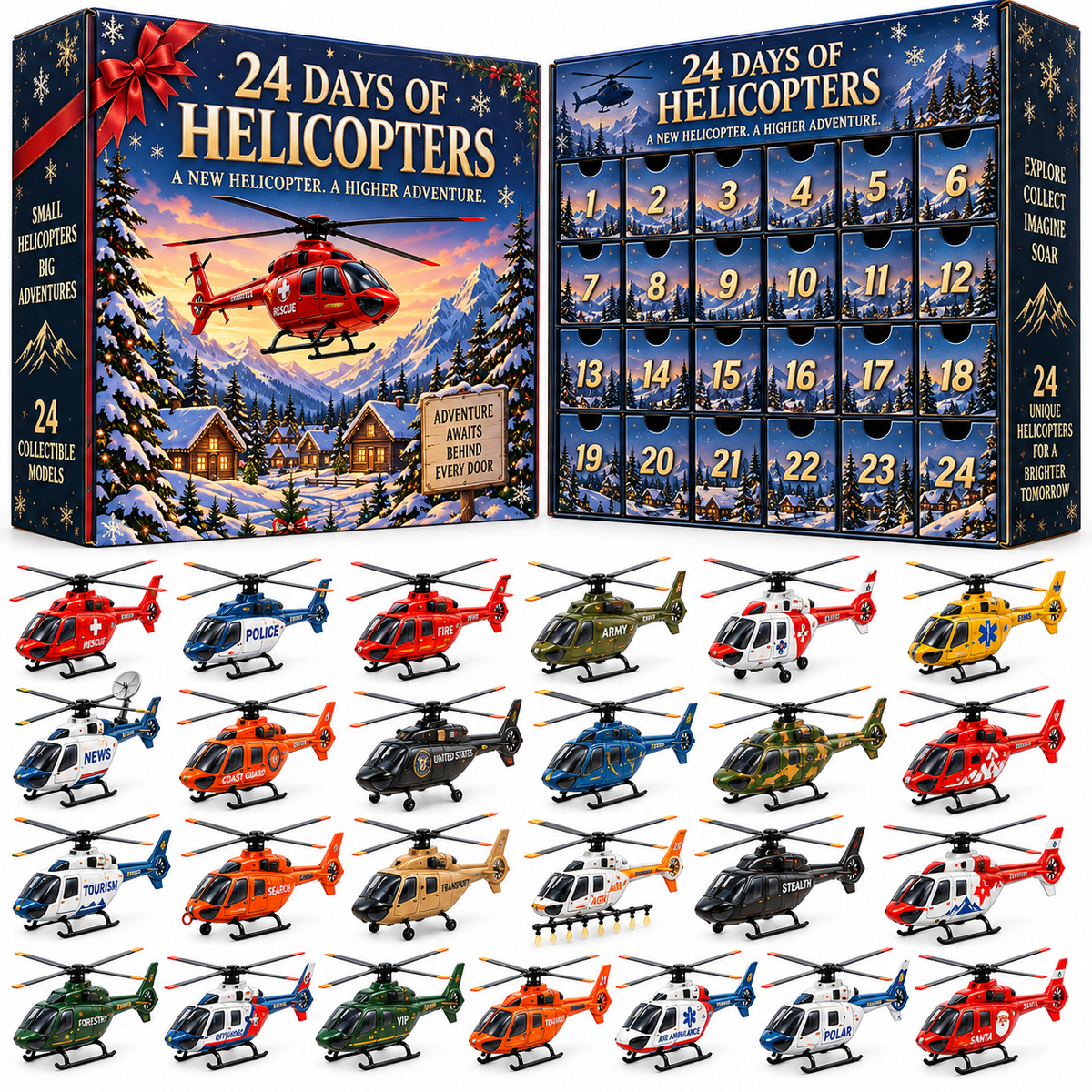 24 Days of Helicopter Adventures — A New Mission Every Day! 🎄🚁