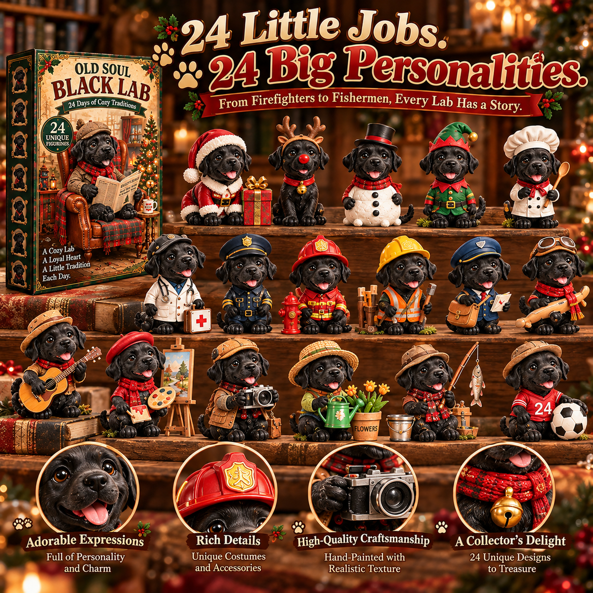 🖤🐾 24 Days of Black Lab Joy 🎄 – Christmas Advent Calendar