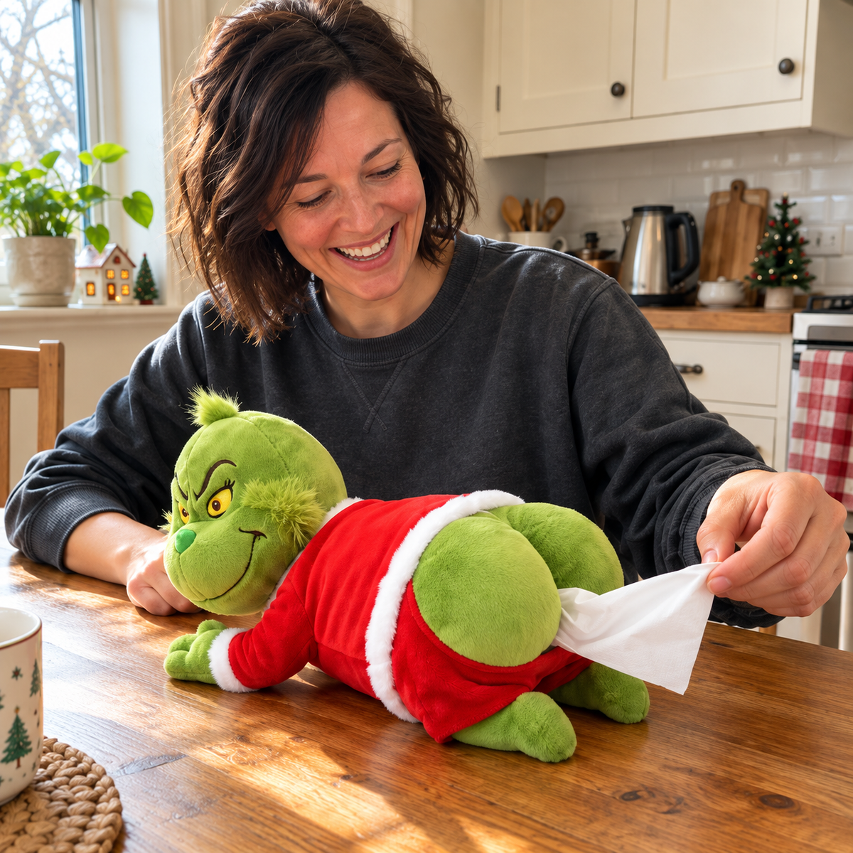 😂 Wait… Tissues Come Out of His Butt?! 🎄 Funny Christmas Plush Tissue Holder – The Gift That Gets Everyone Laughing!