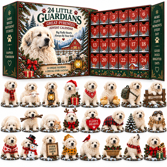 24 Little Guardians – Great Pyrenees Advent Calendar | 24 Fluffy Friends, One Big Love!