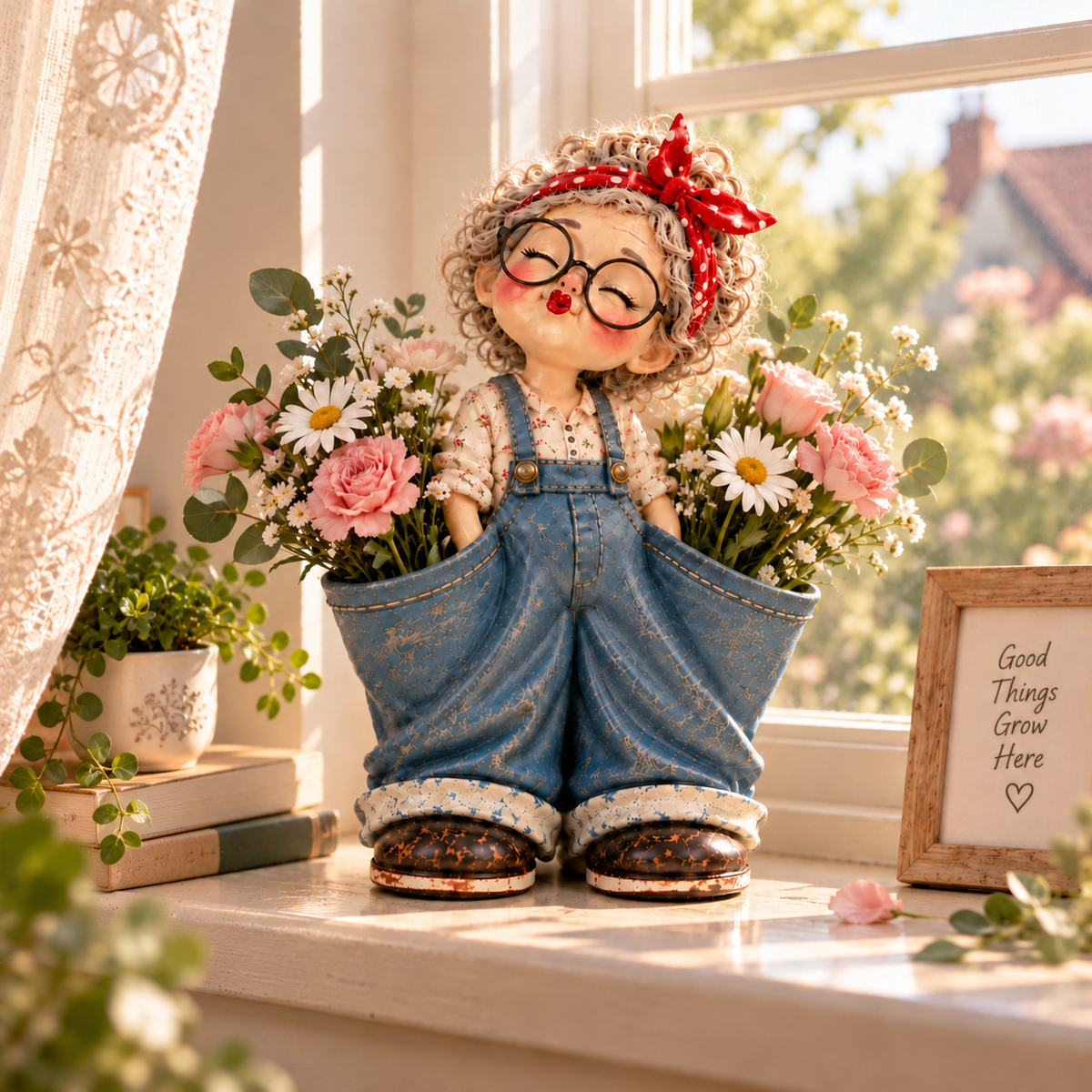 💋 Meet Your New Little Helper! ❤️ Retro Girl Multi-Purpose Organizer & Cute Home Decor