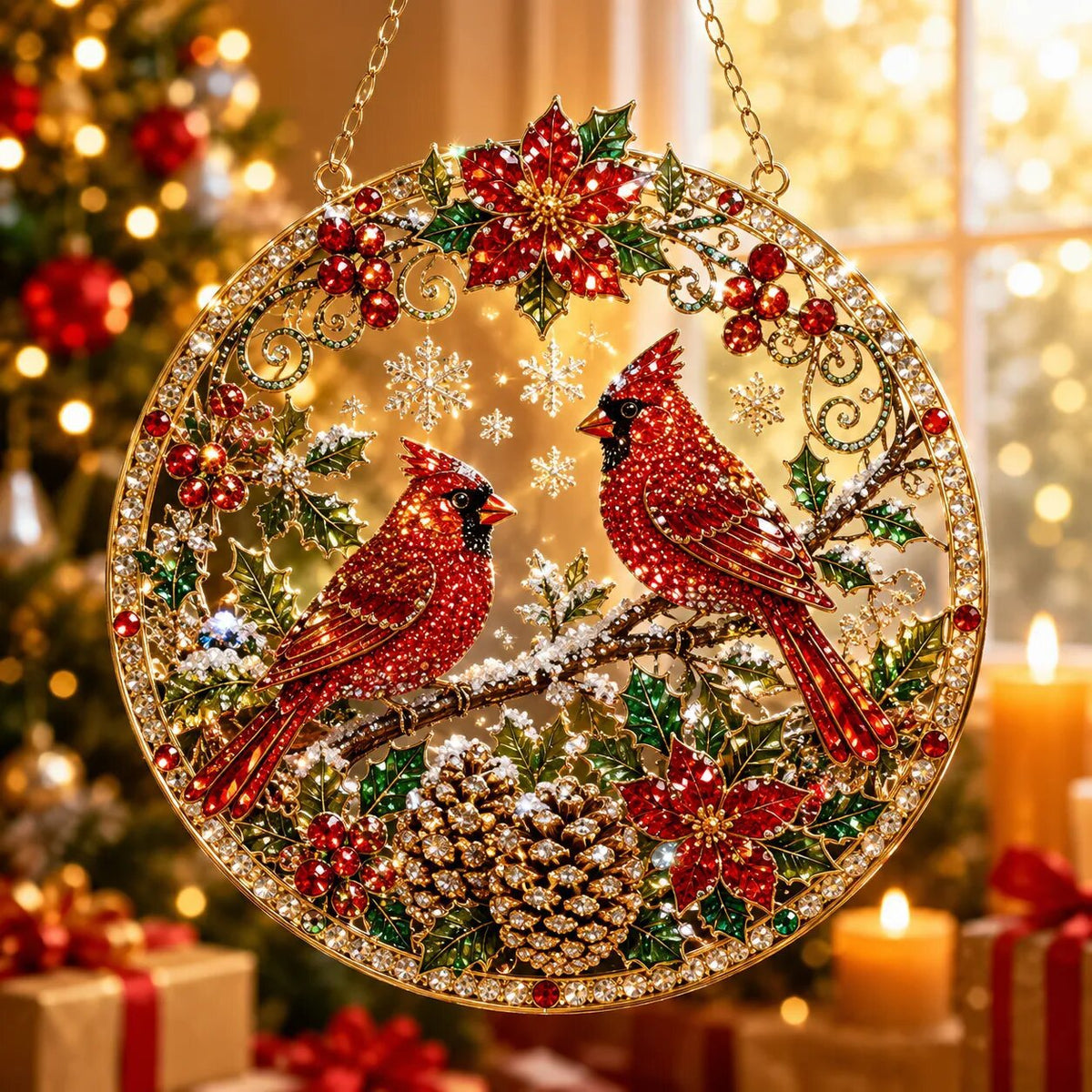 🔥Limited time 70% OFF - 🎅✨ Christmas Diamond Art Ornament Kit – Sparkling DIY Window Ornament