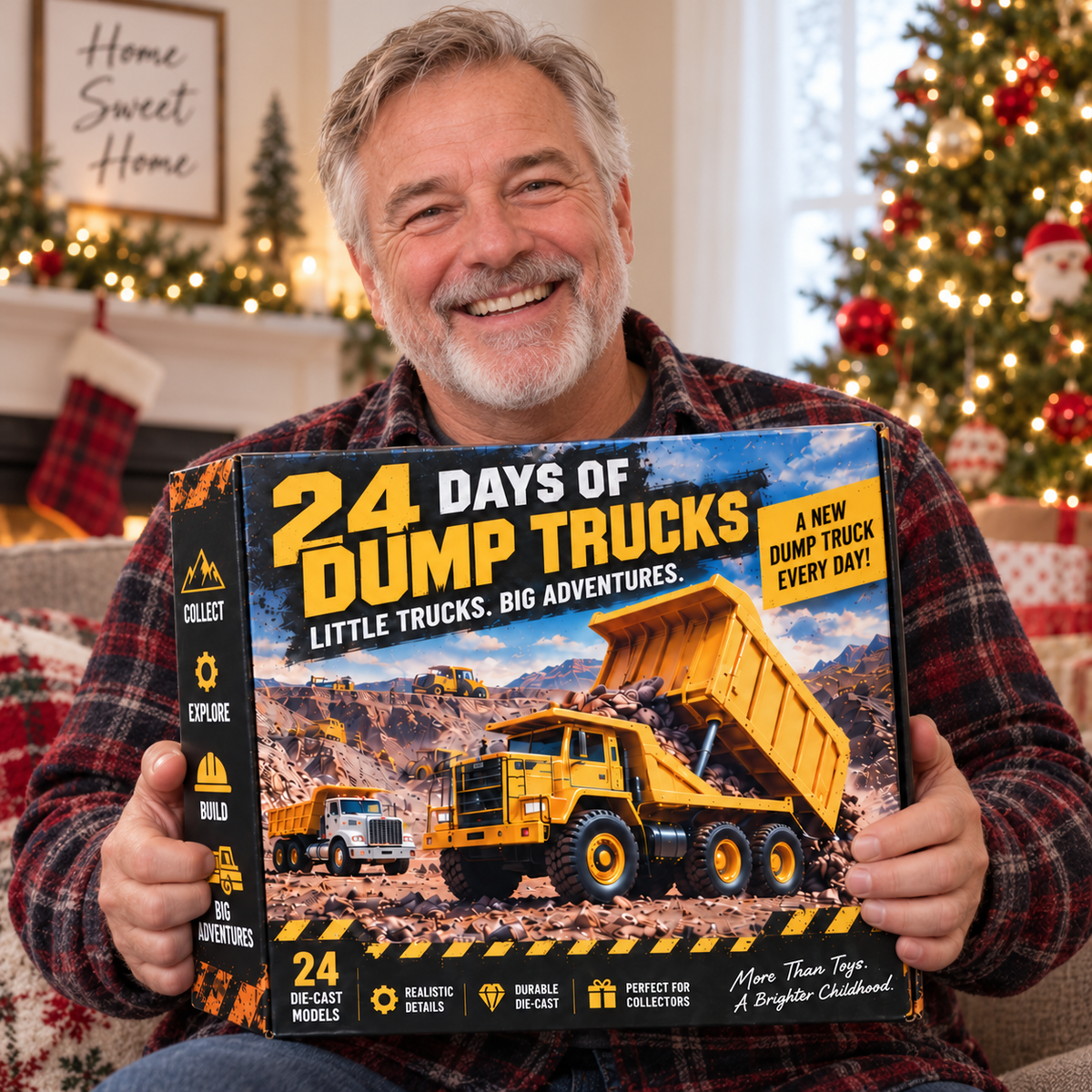 🚛24 Days of Dump Trucks – Nostalgic American Construction Truck Collectible Advent Calendar