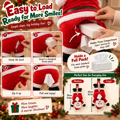 🎁NEW ARRIVAL | LIMITED-TIME 50% OFF🎅 Santa's Booty Tissue Holder – Hilarious Christmas Decor & Funny Holiday Gift