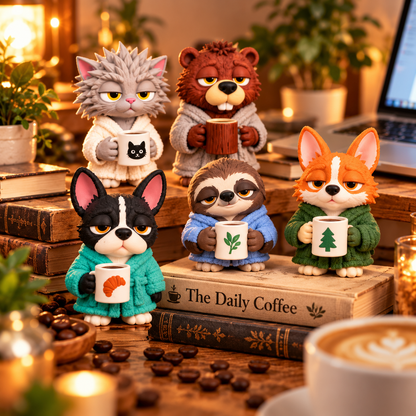 ☕ Coffee First, Everything Else Later?! 😂 Coffee Mood Animal Advent Calendar – 24 Days of Sleepy Surprises!