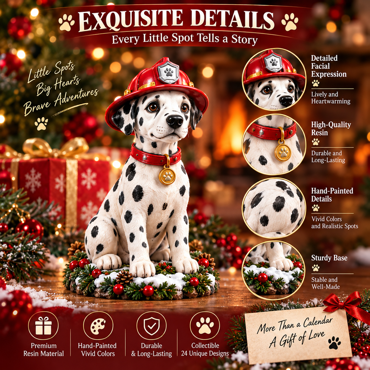 🚒 Little Spots, BIG Heroes! ❤️ — 24 Days of Dalmatian Adventures, 24 Brave Little Hearts! 🐾🎄