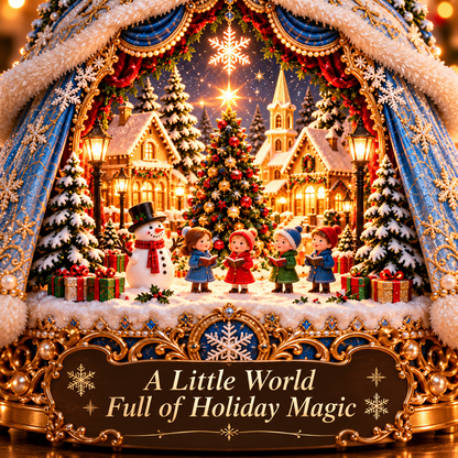 ❄️ Enchanted Winter Ballerina Christmas Lamp ✨ – Light-Up Snow Village Figurine | Magical Holiday Decor & Gift