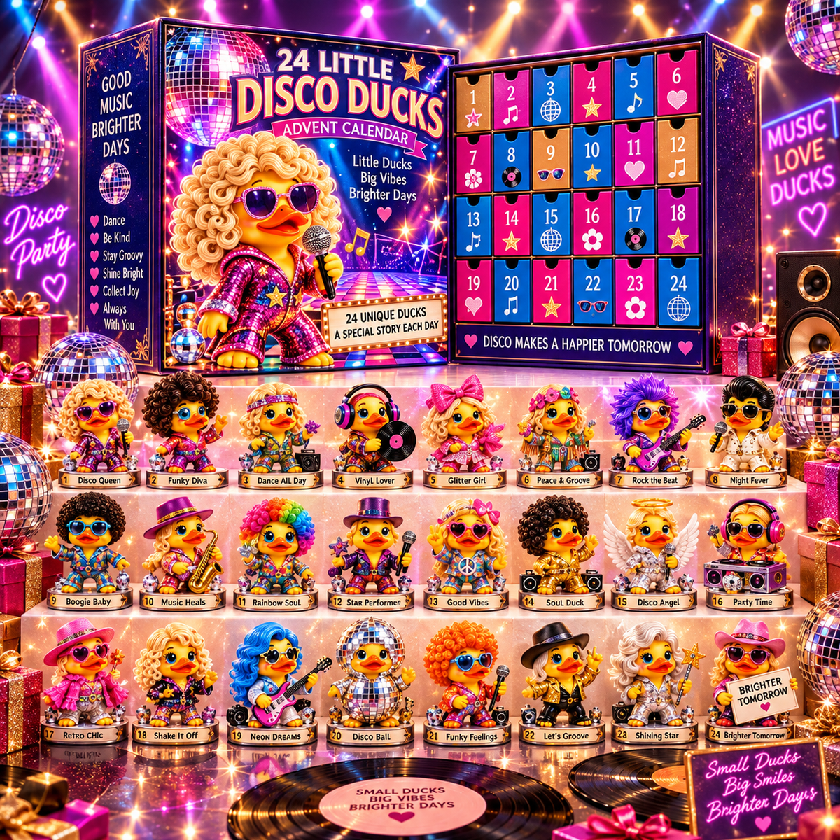 🎸 Ready to Rock & Groove?! 🪩 2026 Music Star Ducks Advent Calendar – 24 Days of Musical Surprises!