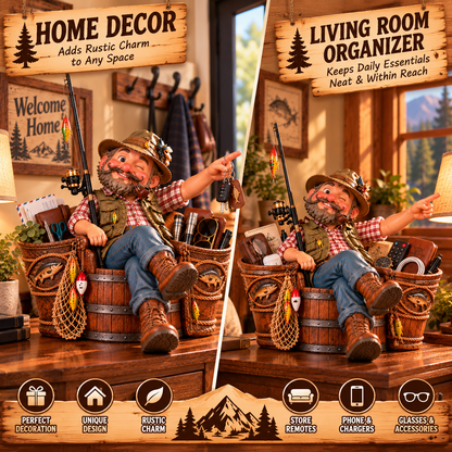 😂 Who Knew Getting Organized Could Be This Fun?! 🎣 – Fisherman Storage & Collectible Decor