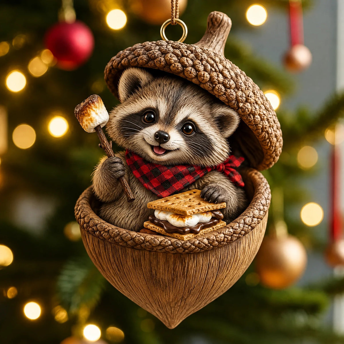 🔥Last Day 50% OFF - Woodland Nut Hideaway Ornament