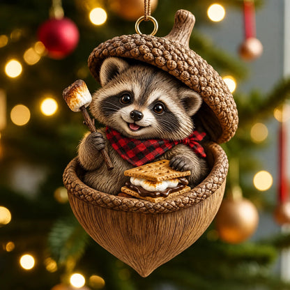 🔥Last Day 50% OFF - Woodland Nut Hideaway Ornament