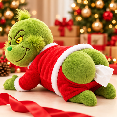 😂 Wait… Tissues Come Out of His Butt?! 🎄 Funny Christmas Plush Tissue Holder – The Gift That Gets Everyone Laughing!
