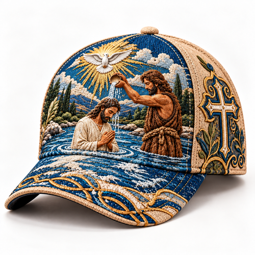 🕊️ Wear Your Faith With Confidence! ✨ 2026 Sacred Story Embroidered Cap – A Beautiful Reminder of God's Love!