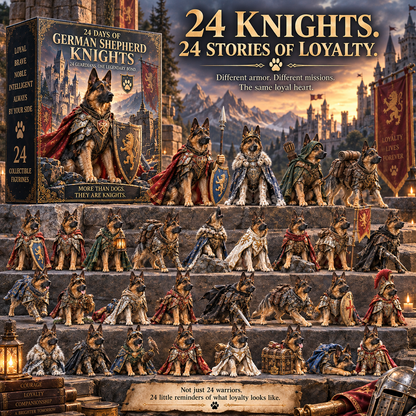 24 Days of German Shepherd Knights — 24 Loyal Guardians, One Unbreakable Bond. 🐾❤️