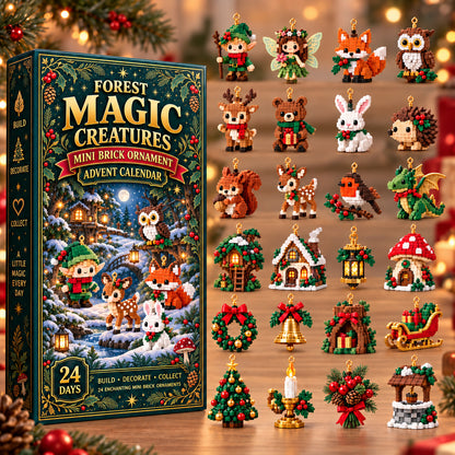 🎄 Build a Little Christmas Magic Each Day – 24 Mini Forest Ornament Countdown
