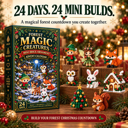 🎄 Build a Little Christmas Magic Each Day – 24 Mini Forest Ornament Countdown