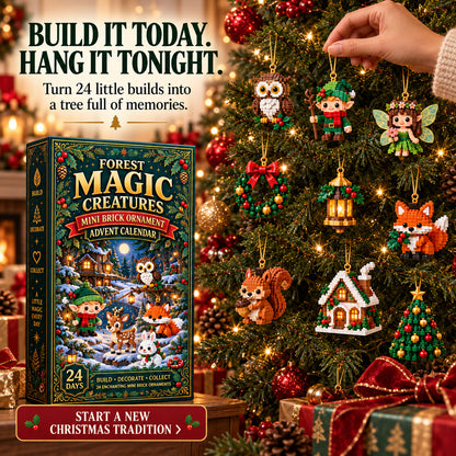 🎄 Build a Little Christmas Magic Each Day – 24 Mini Forest Ornament Countdown